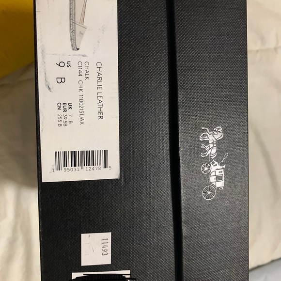 Coach “Charlie” Leather espadrilles in Chalk color. BNWT. Never worn - Picture 4 of 4